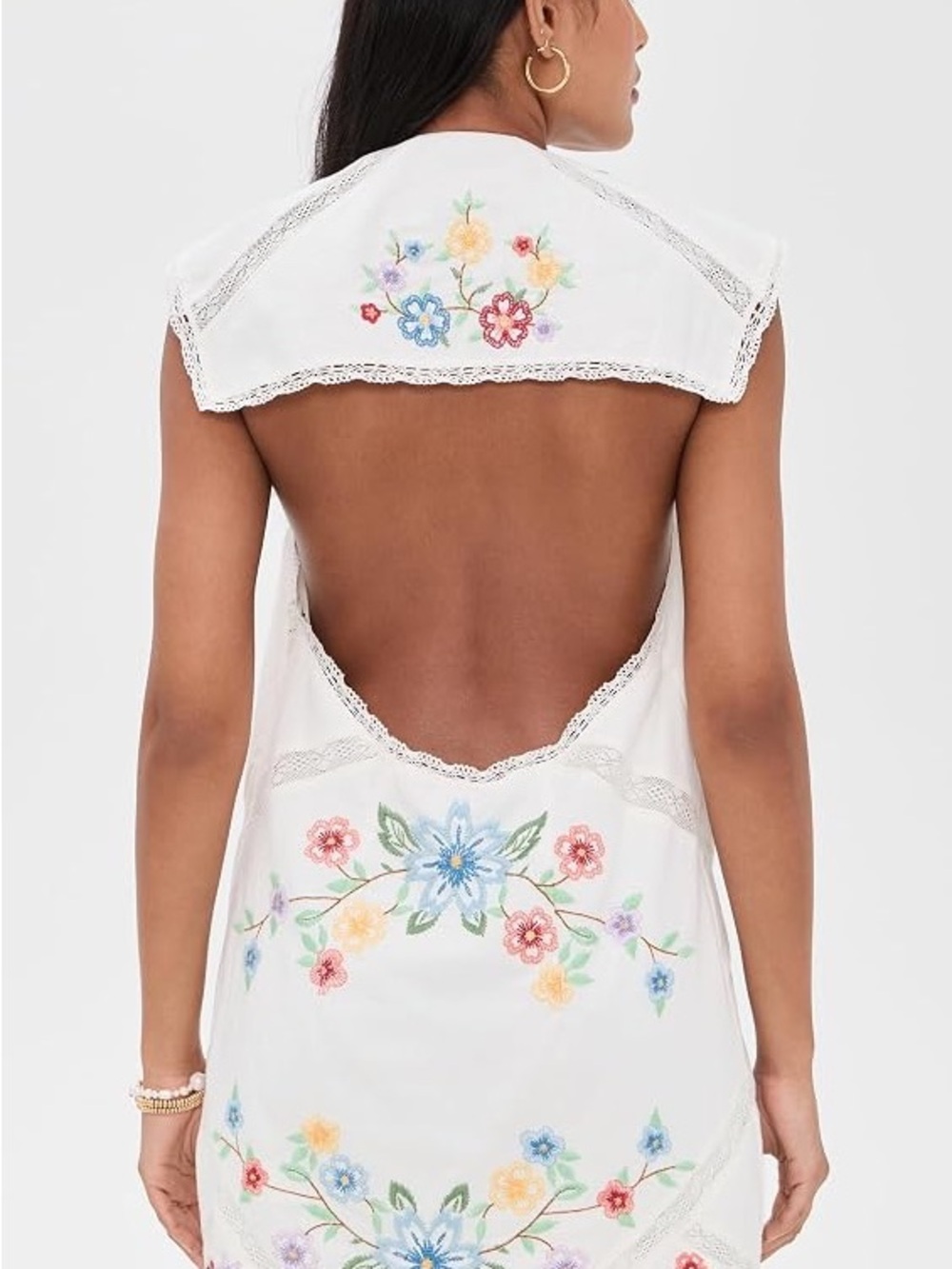 Free People Willow White Embroidered Dress - Picture 4 of 8